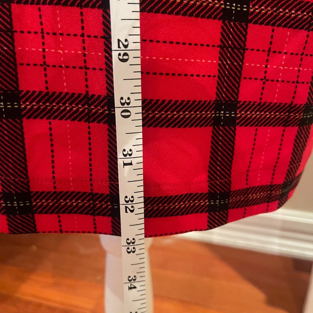 NWT Woodland Red Paid Lorna Shift Mini Dress by SugarLips - Picture 9 of 9